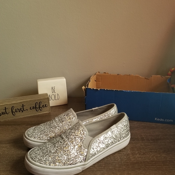 Keds Shoes - Silver Glitter Keds
